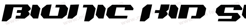Bionic Kid Simple Sl字体转换